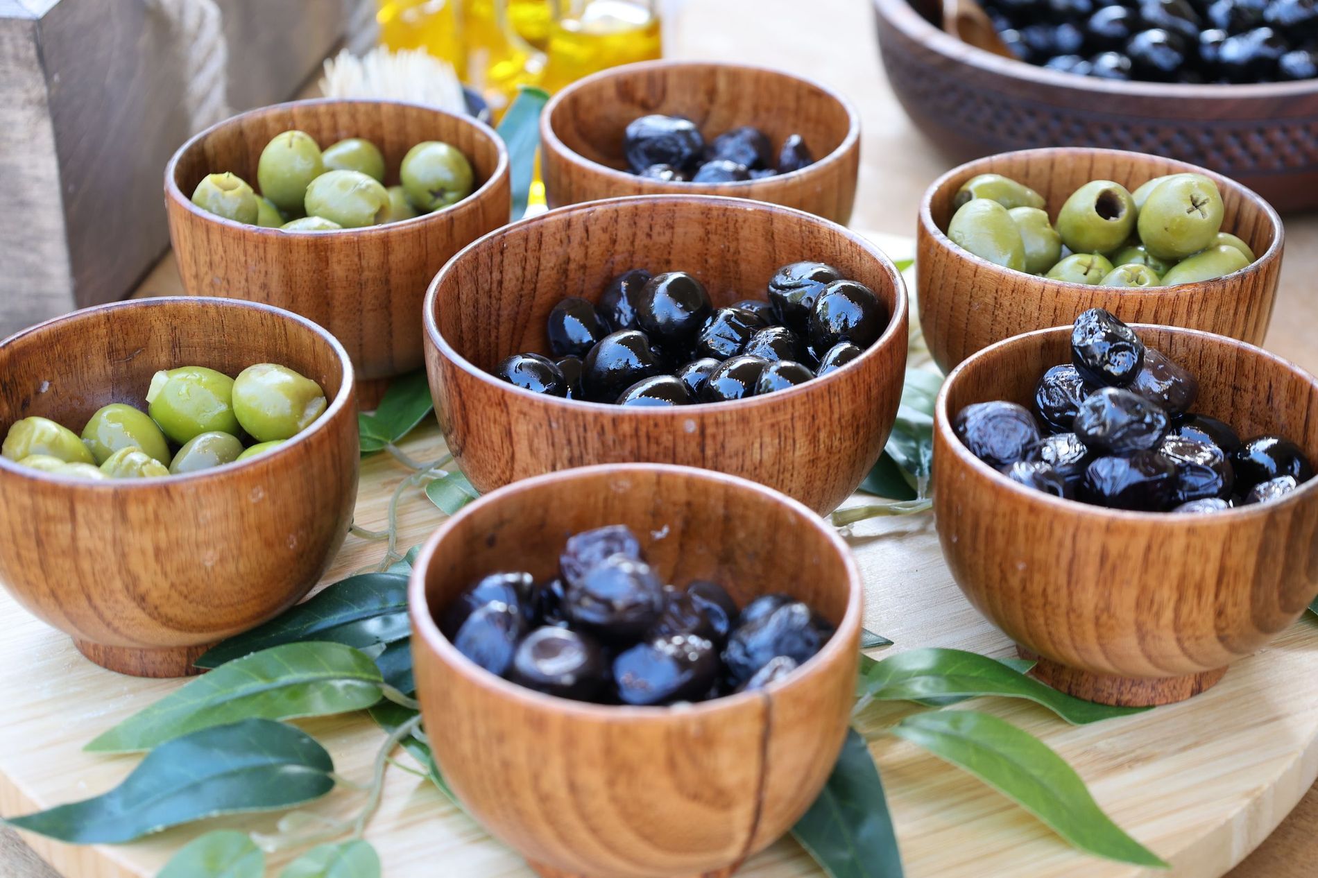 Table olives in jars